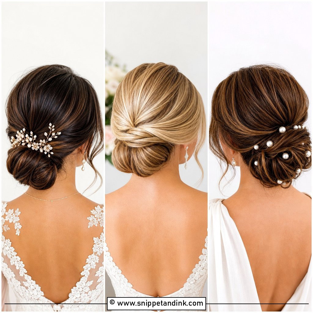 15 Bridal Hair Chignon Ideas for Timeless Bridal Elegance
