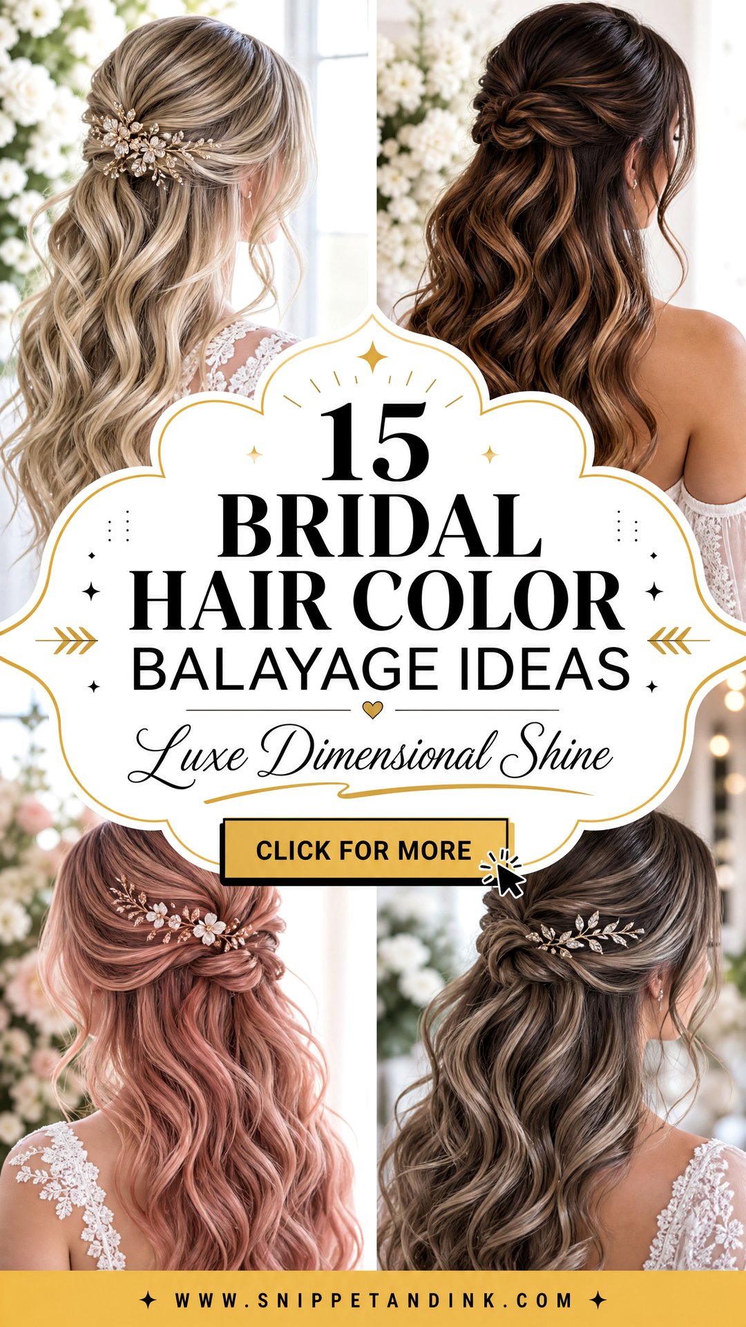 15 Bridal Hair Color Balayage Ideas for Luxe Dimension - 15 Bridal Hair Color Balayage Ideas for Luxe Dimension