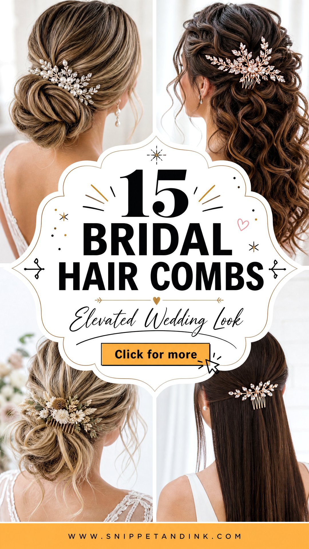 15 Bridal Hair Combs to Elevate Your Wedding Day Look - 15 Bridal Hair Combs to Elevate Your Wedding Day Look