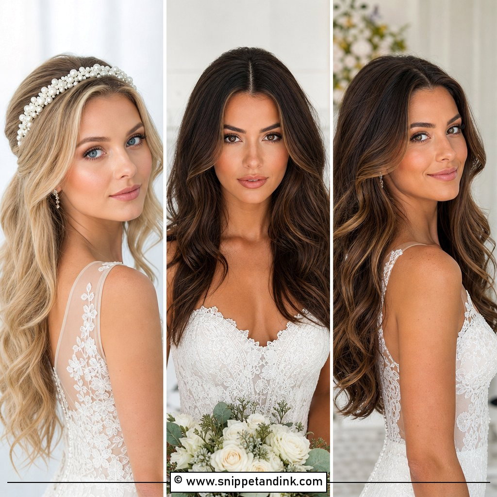 15 Bridal Hair Down Hairstyles for Romantic Modern Brides