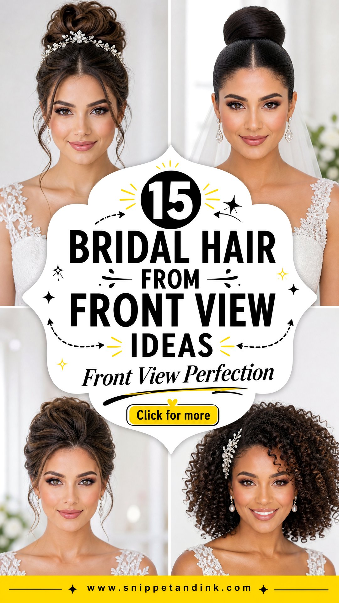15 Bridal Hair From Front View Ideas Brides Need to See - 15 Bridal Hair From Front View Ideas Brides Need to See
