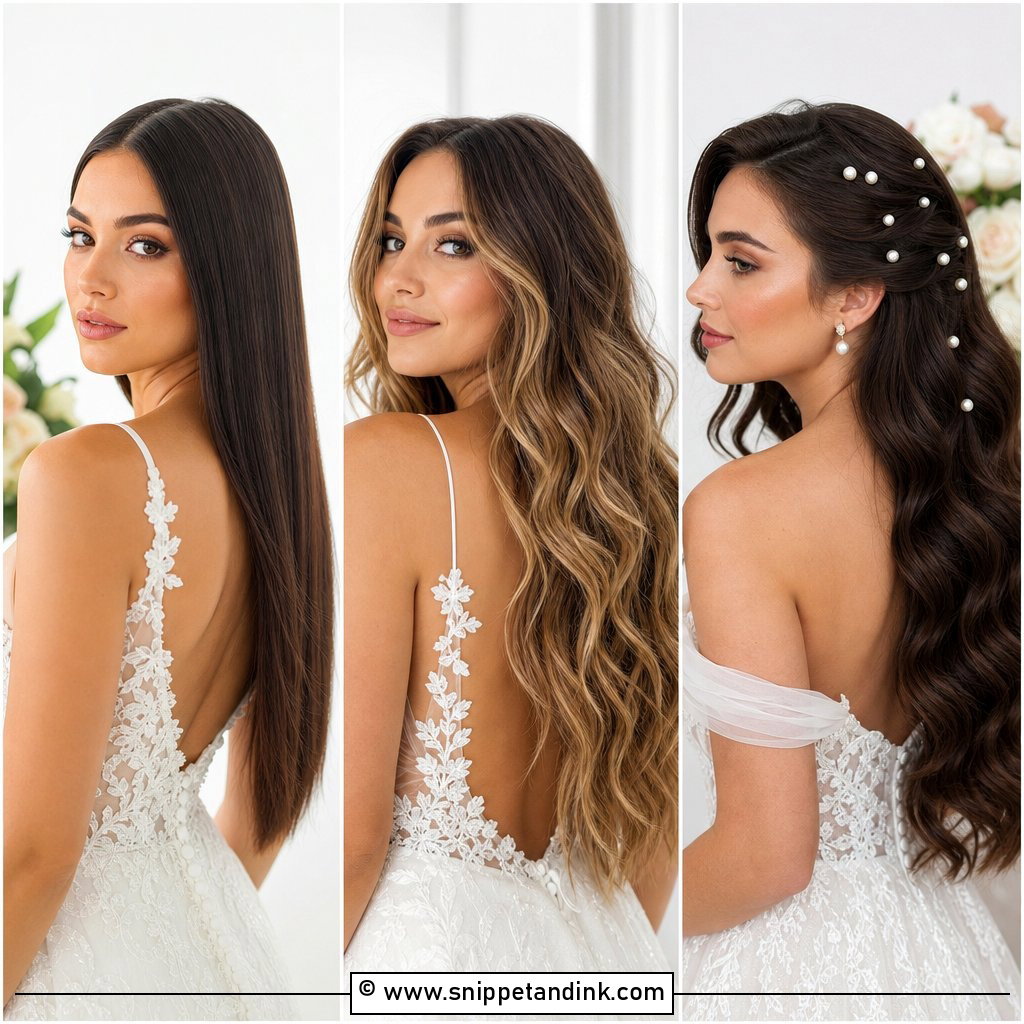 15 Bridal Hair Inspiration Down Ideas for Soft Bridal Glam