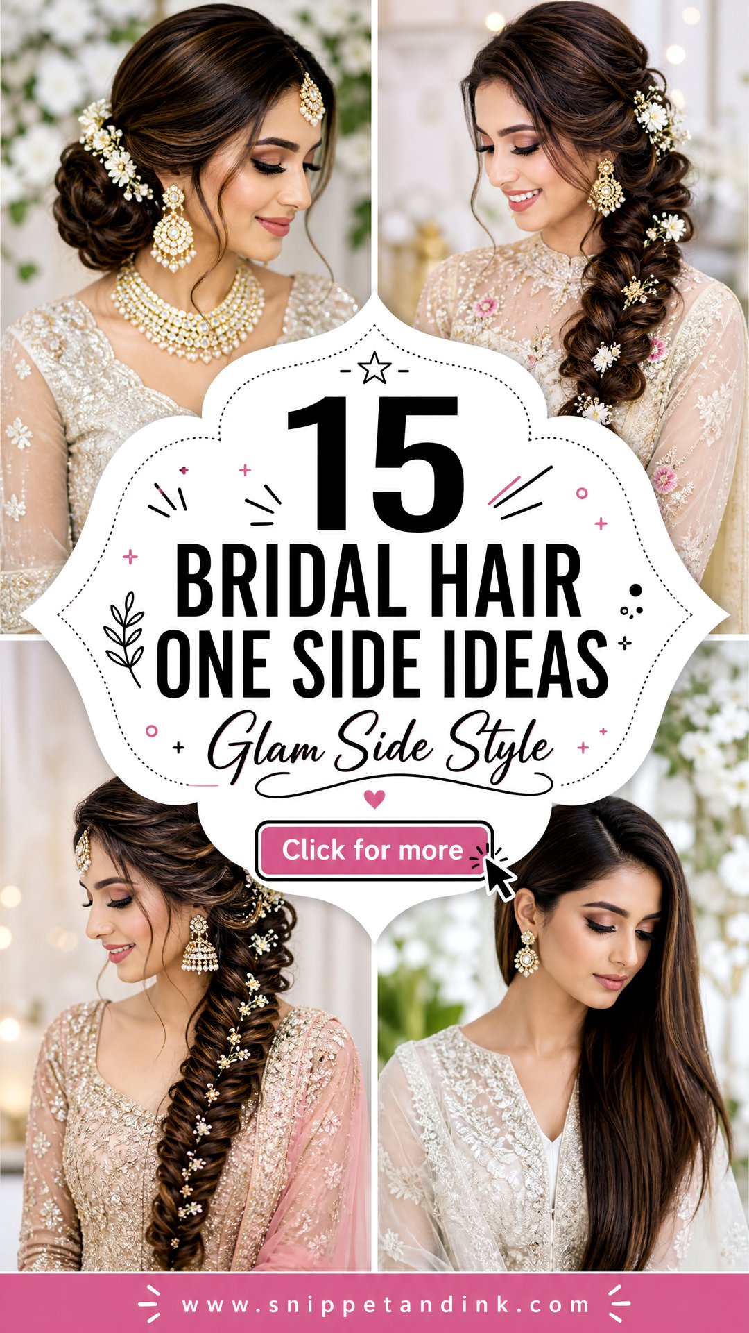 15 Bridal Hair One Side Ideas for Glam Wedding Style Today - 15 Bridal Hair One Side Ideas for Glam Wedding Style Today