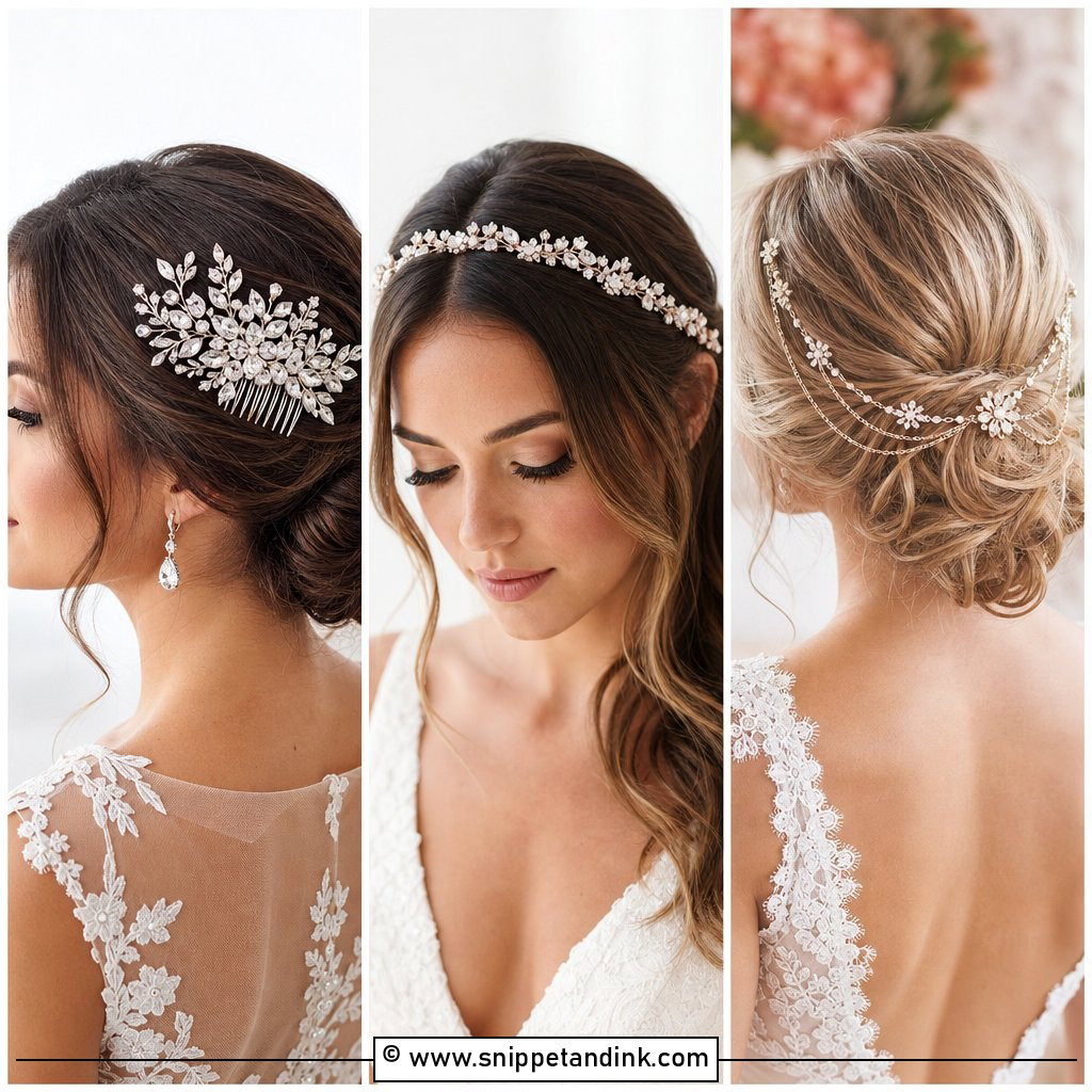 15 Bridal Hair Ornaments for Elegant Wedding Day Sparkle