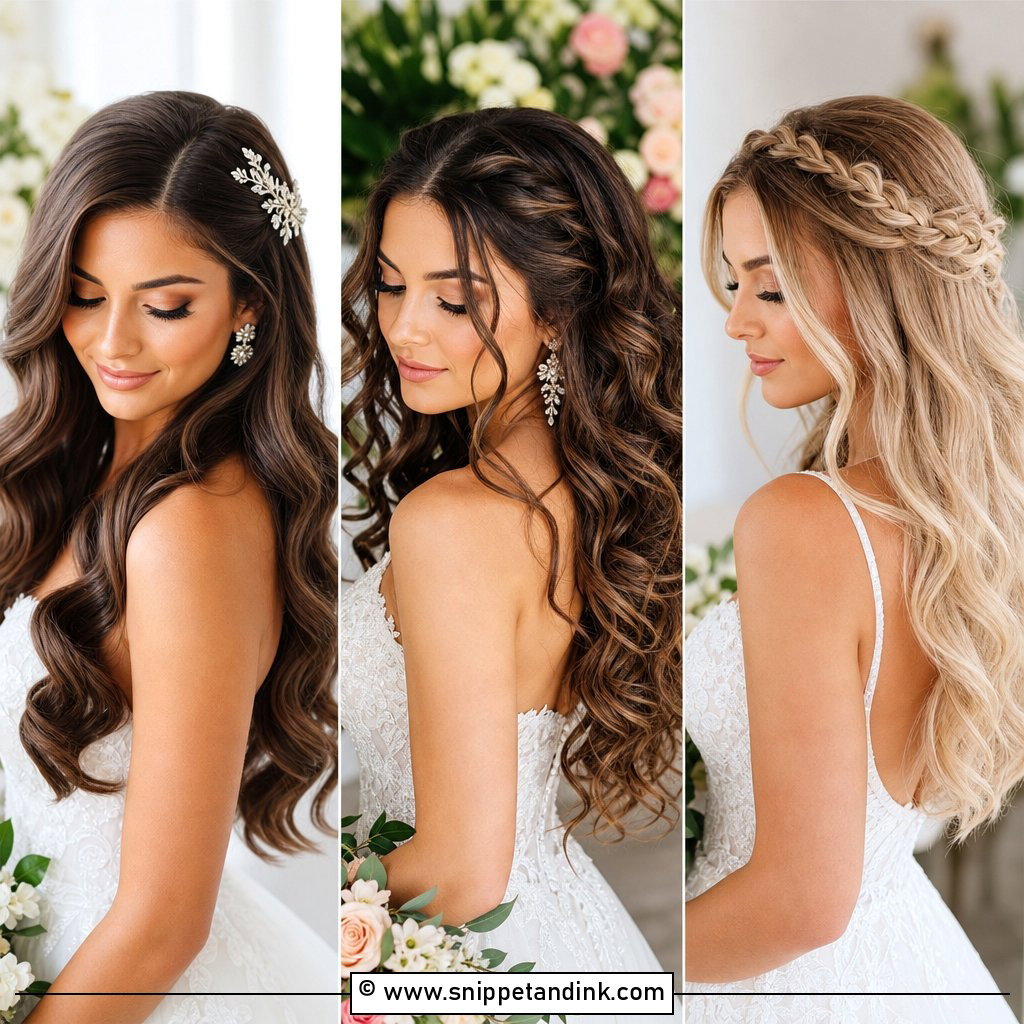 15 Bridal Hair Out Ideas for Effortless Wedding Beauty
