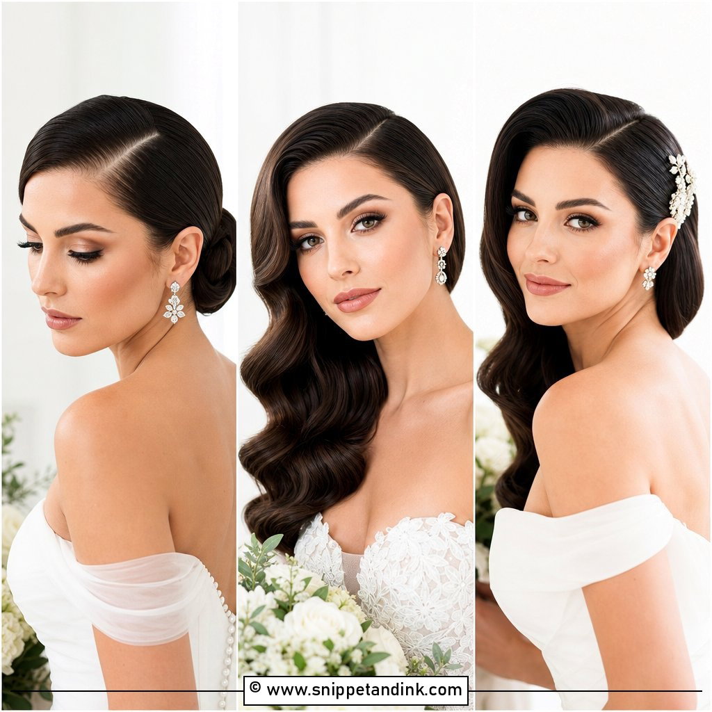 15 Bridal Hair Slicked Sides for Sleek Bridal Glam Looks