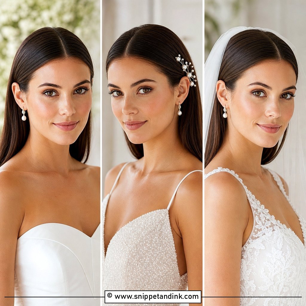 15 Bridal Hair Tucked Behind Ears for Modern Brides This Year