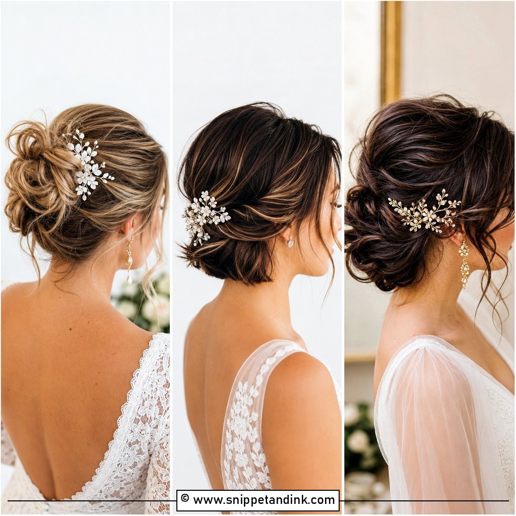 15 Bridal Hair Updo Short Hair Ideas for Elegant Brides