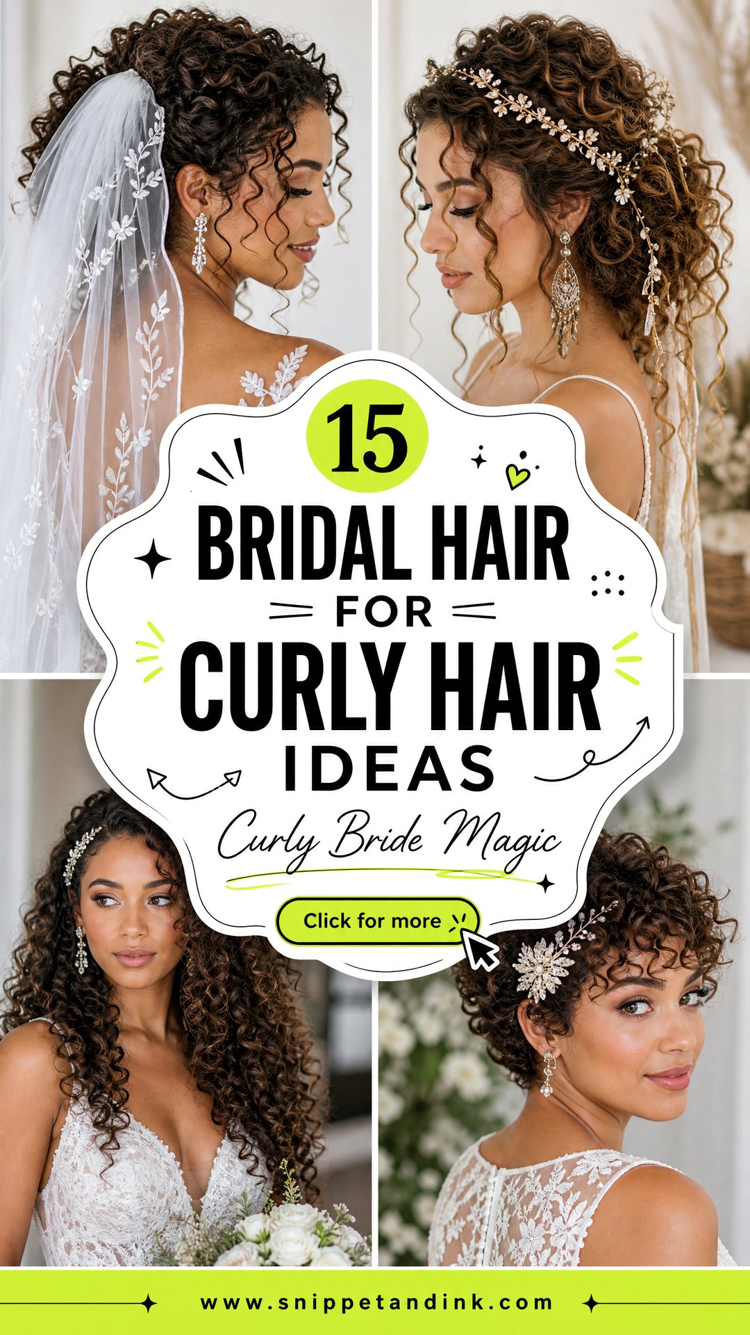 15 Bridal Hair for Curly Hair Ideas Brides Will Love - 15 Bridal Hair for Curly Hair Ideas Brides Will Love