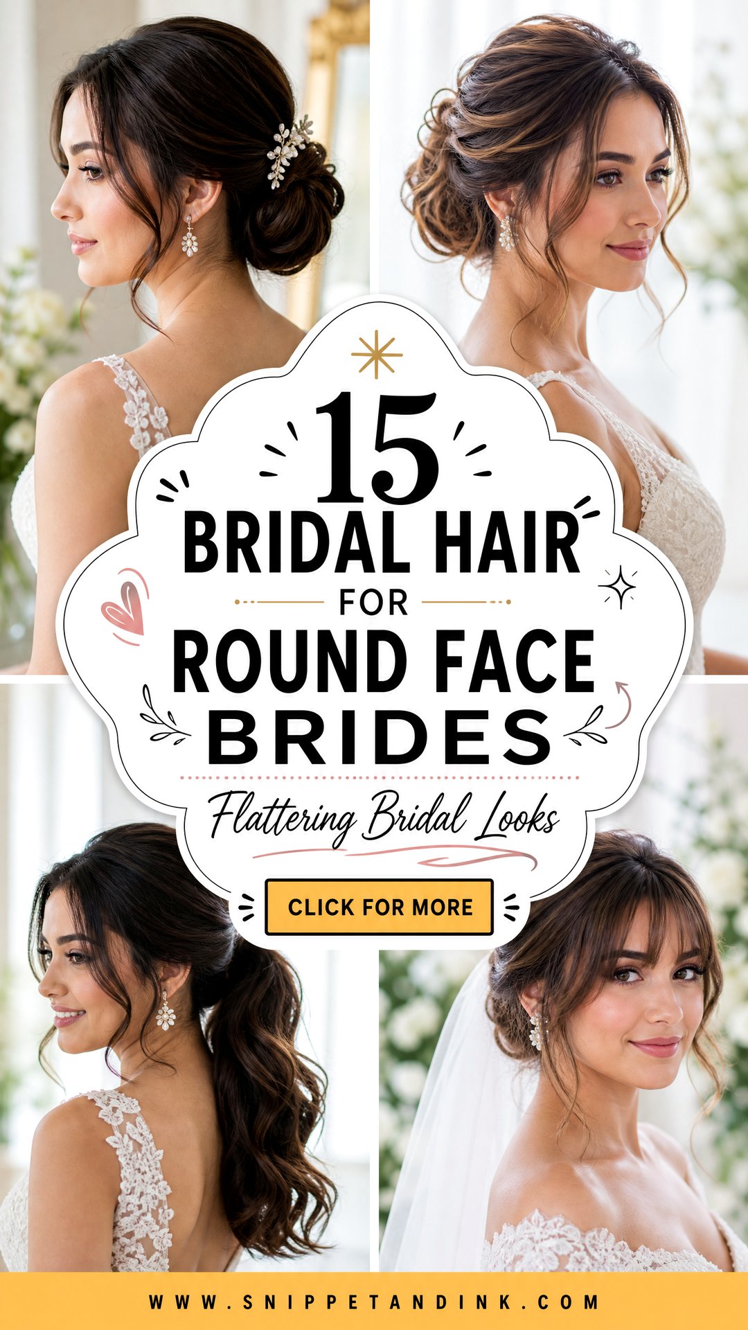15 Bridal Hair for Round Face Brides Flattering Looks - 15 Bridal Hair for Round Face Brides: Flattering Looks