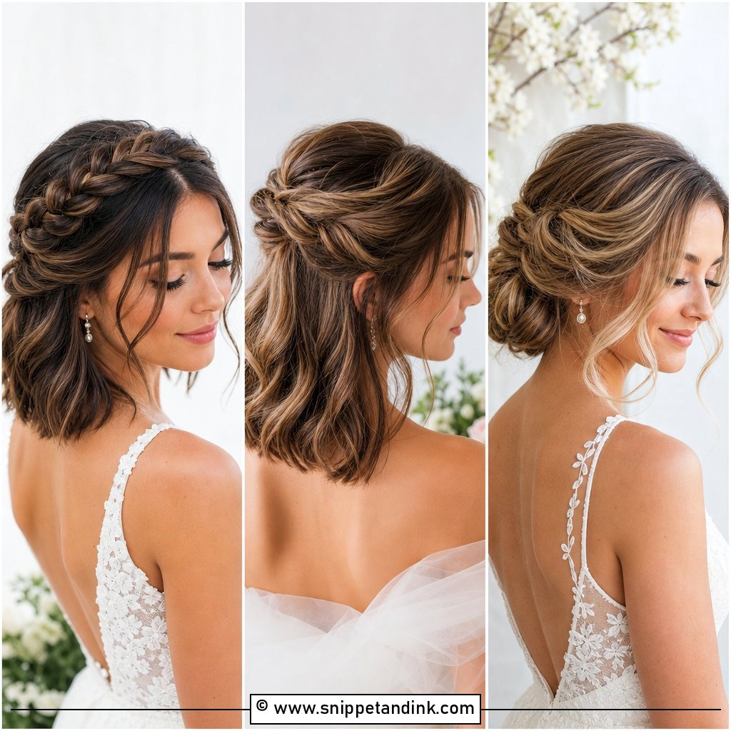 15 Bridal Hair for Shoulder Length Hair Ideas Brides Love
