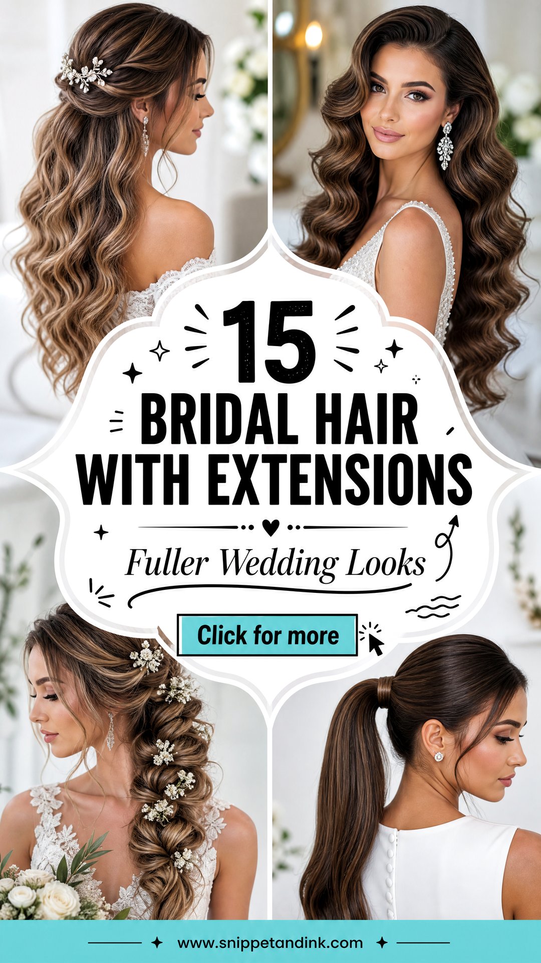 15 Bridal Hair with Extensions for Fuller Wedding Looks - 15 Bridal Hair with Extensions for Fuller Wedding Looks