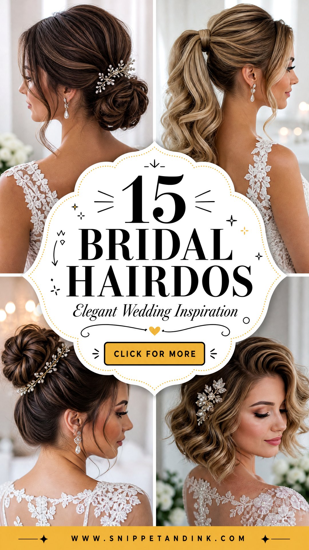 15 Bridal Hairdos for Elegant Wedding Day Inspiration - 15 Bridal Hairdos for Elegant Wedding Day Inspiration