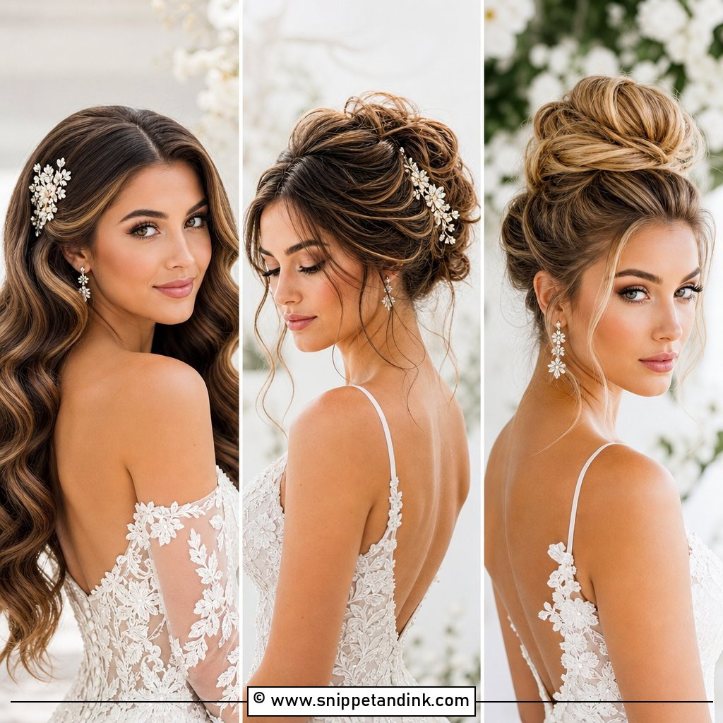 15 Bridal Hairdos for Long Hair for Romantic Wedding Looks