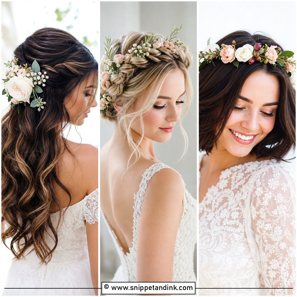 15 Bridal Hairstyles Flowers Ideas for Romantic Wedding Hair