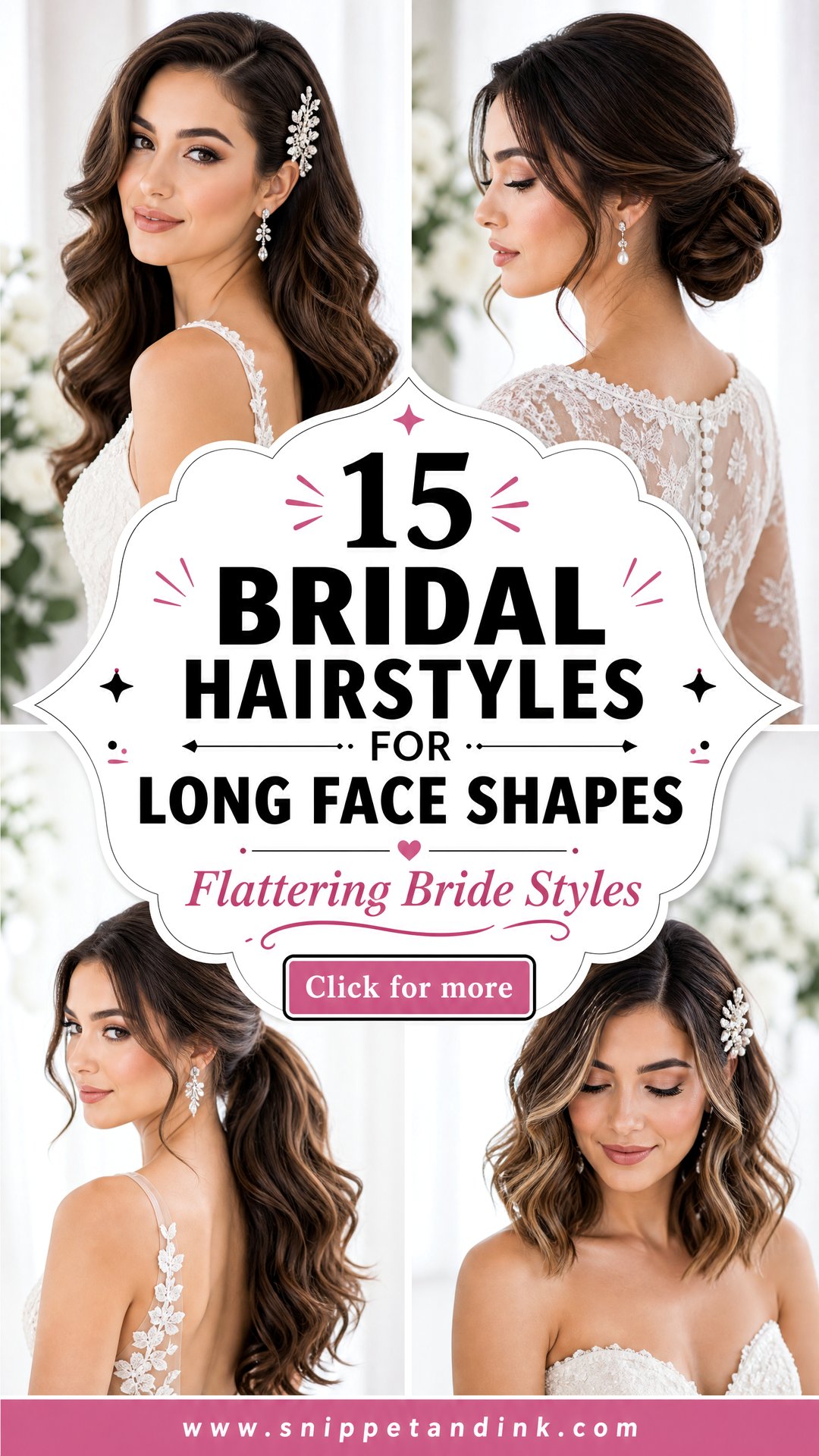 15 Bridal Hairstyles for Long Face Shapes Brides Love - 15 Bridal Hairstyles for Long Face Shapes Brides Love