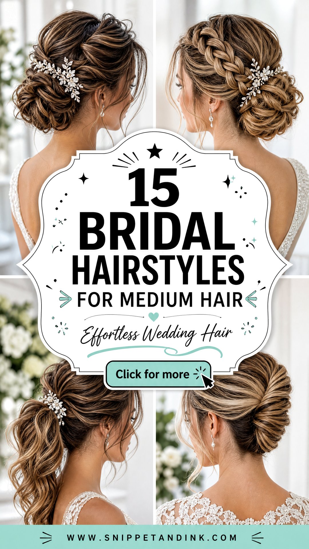 15 Bridal Hairstyles for Medium Hair That Feel Effortless - 15 Bridal Hairstyles for Medium Hair That Feel Effortless