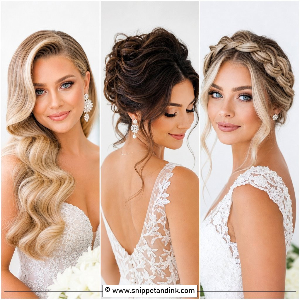 15 Bridal Look Hairstyles for Stunning Wedding Inspiration