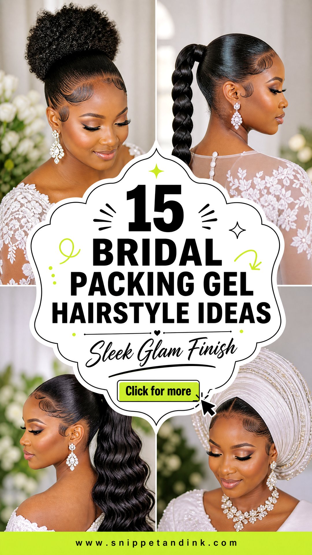 15 Bridal Packing Gel Hairstyle Ideas for Sleek Glam - 15 Bridal Packing Gel Hairstyle Ideas for Sleek Glam