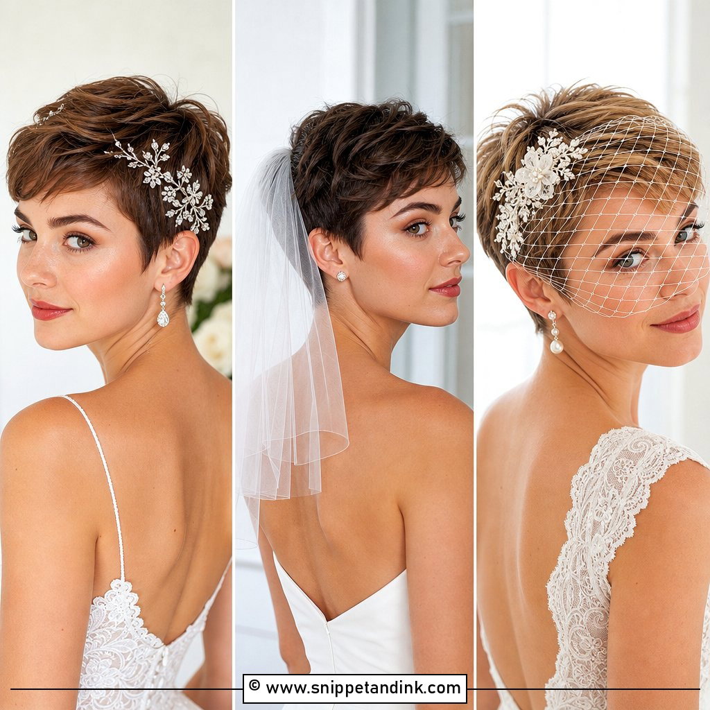 15 Bridal Pixie Hairstyles for Chic Short-Hair Brides