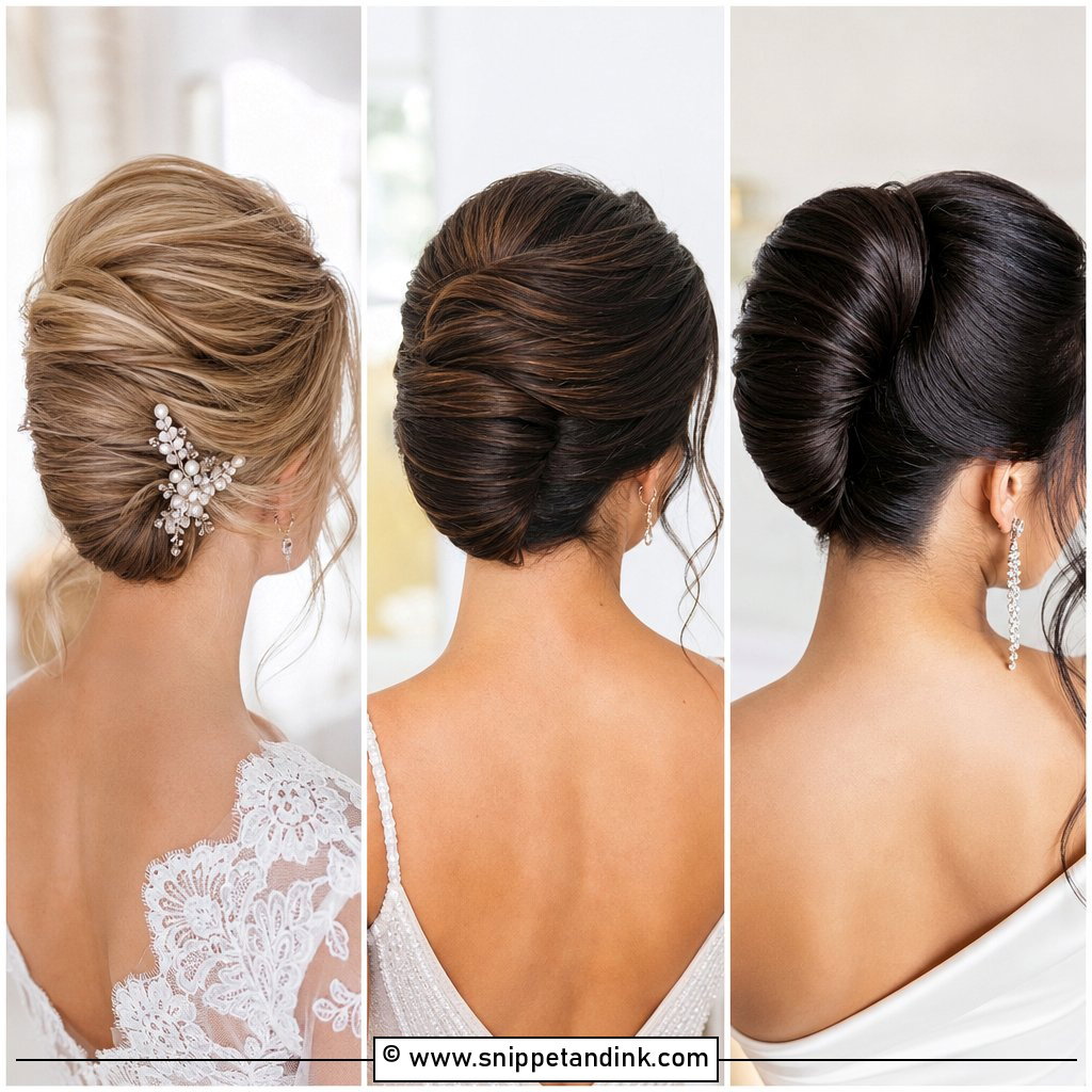 15 Bridal Updo French Twist Ideas for Timeless Brides
