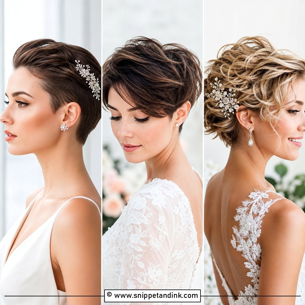 15 Bridal Updo for Short Hair Ideas for Modern Brides