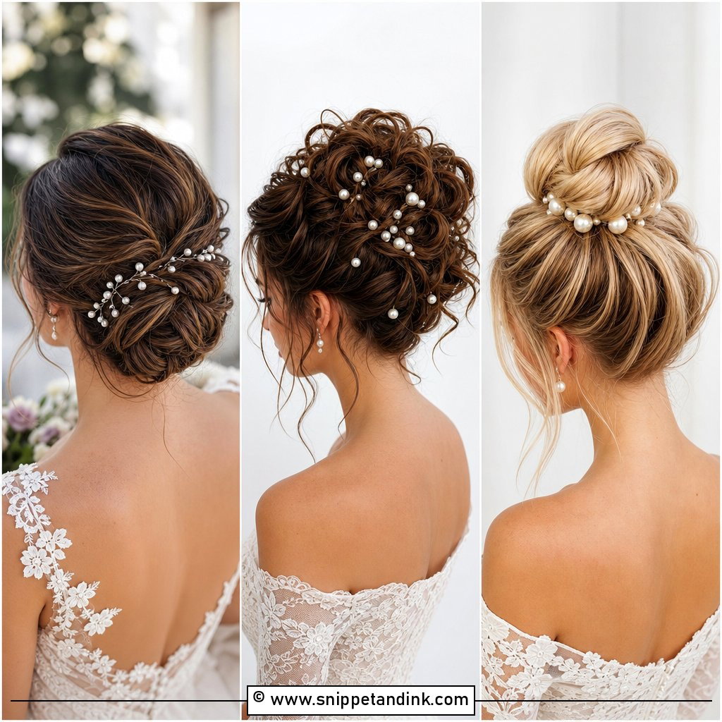 15 Bridal Updo with Pearls Ideas for a Luxe Bridal Glow