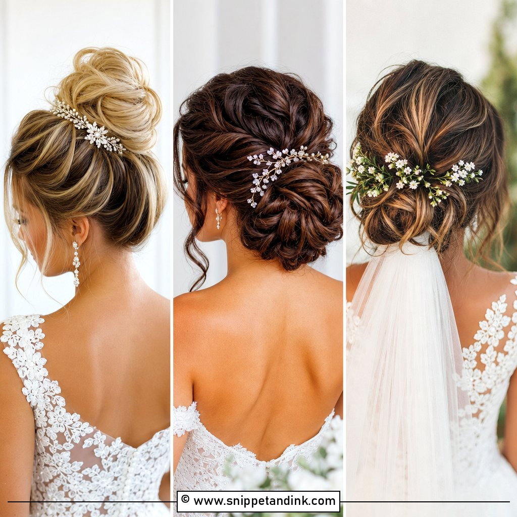 15 Bridal Updos for a Graceful Picture-Perfect Wedding