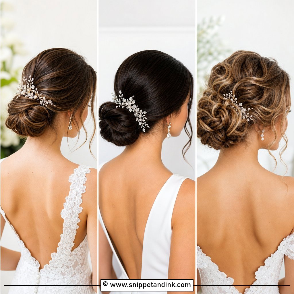 15 Bride Bun Hairstyles Wedding Day Looks for Elegant Brides