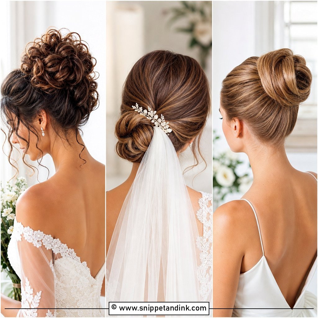 15 Bride Buns for a Chic Timeless Wedding Day Style Guide