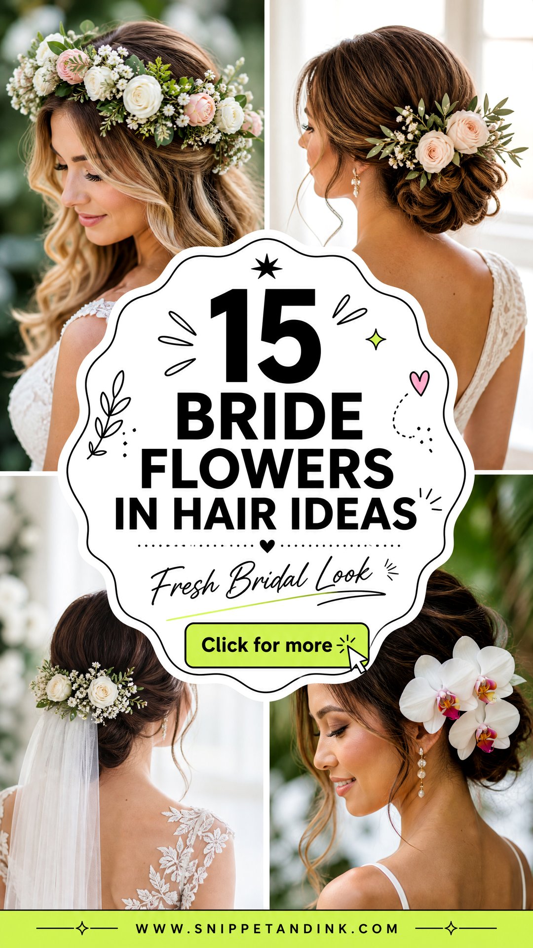 15 Bride Flowers in Hair Ideas for a Fresh Bridal Look - 15 Bride Flowers in Hair Ideas for a Fresh Bridal Look