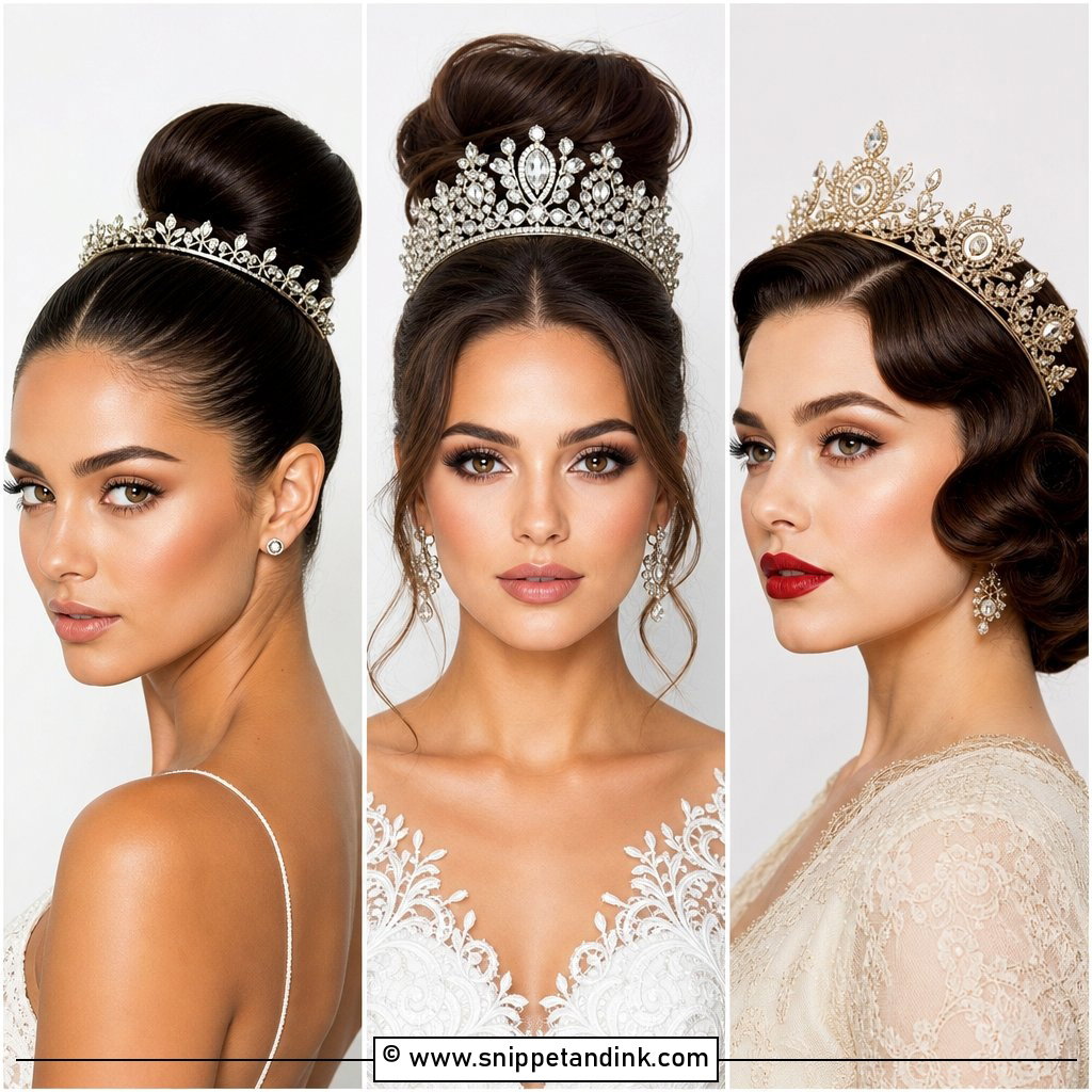 15 Bride Hair Crown Ideas for a Regal Wedding Day Moment