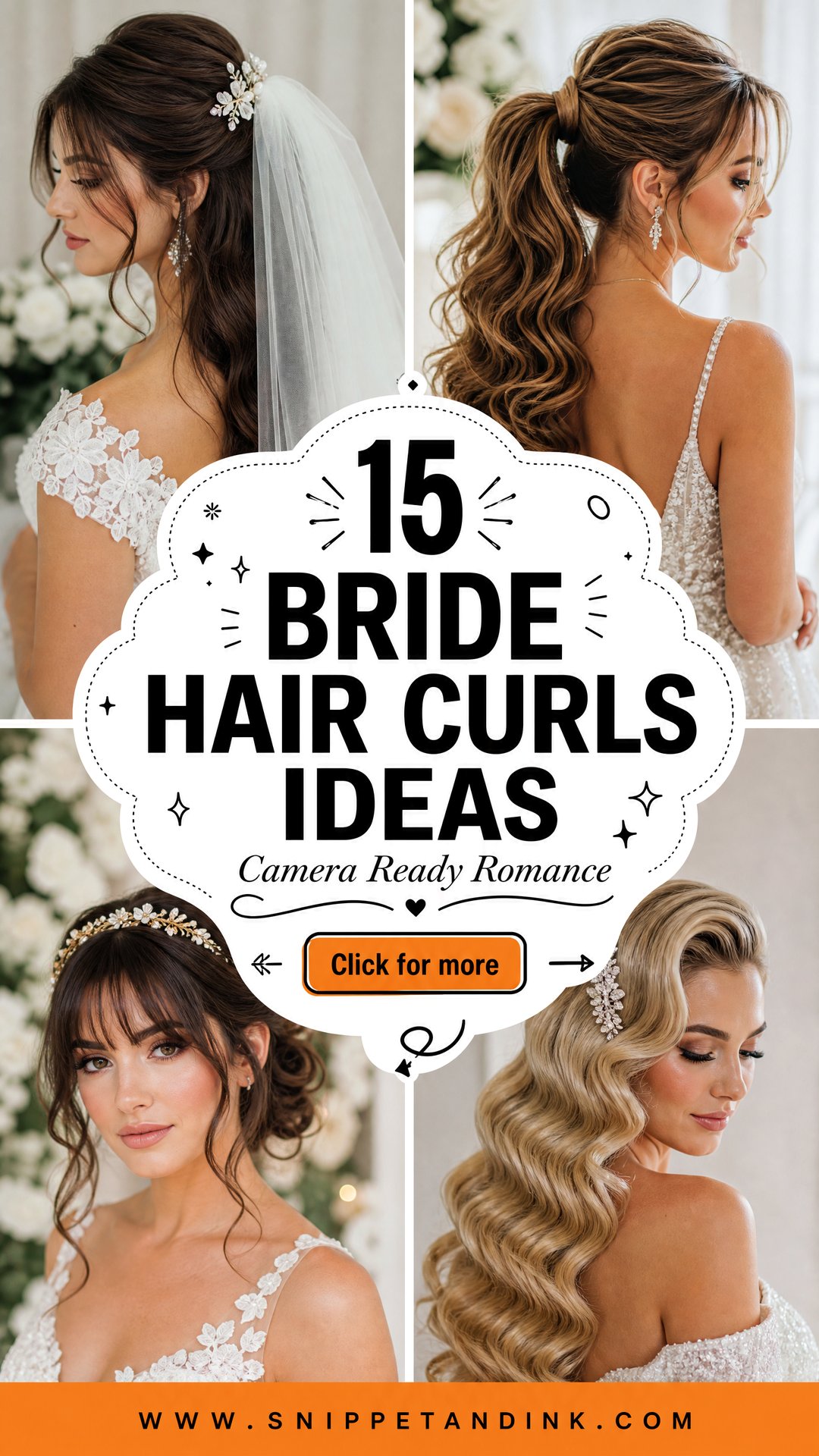 15 Bride Hair Curls for a Romantic Camera-Ready Look - 15 Bride Hair Curls for a Romantic, Camera-Ready Look