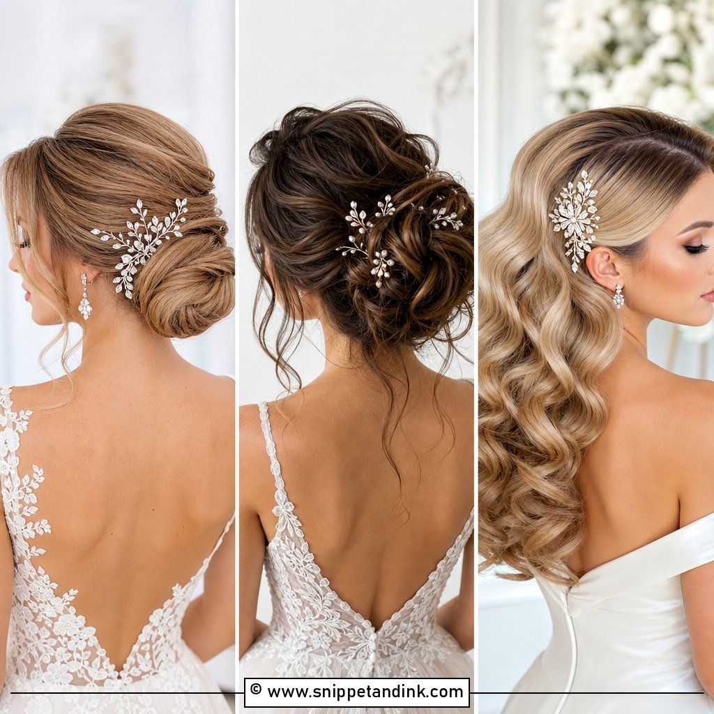 15 Bride Hair Pins for an Elegant Wedding Day Look Youll Love