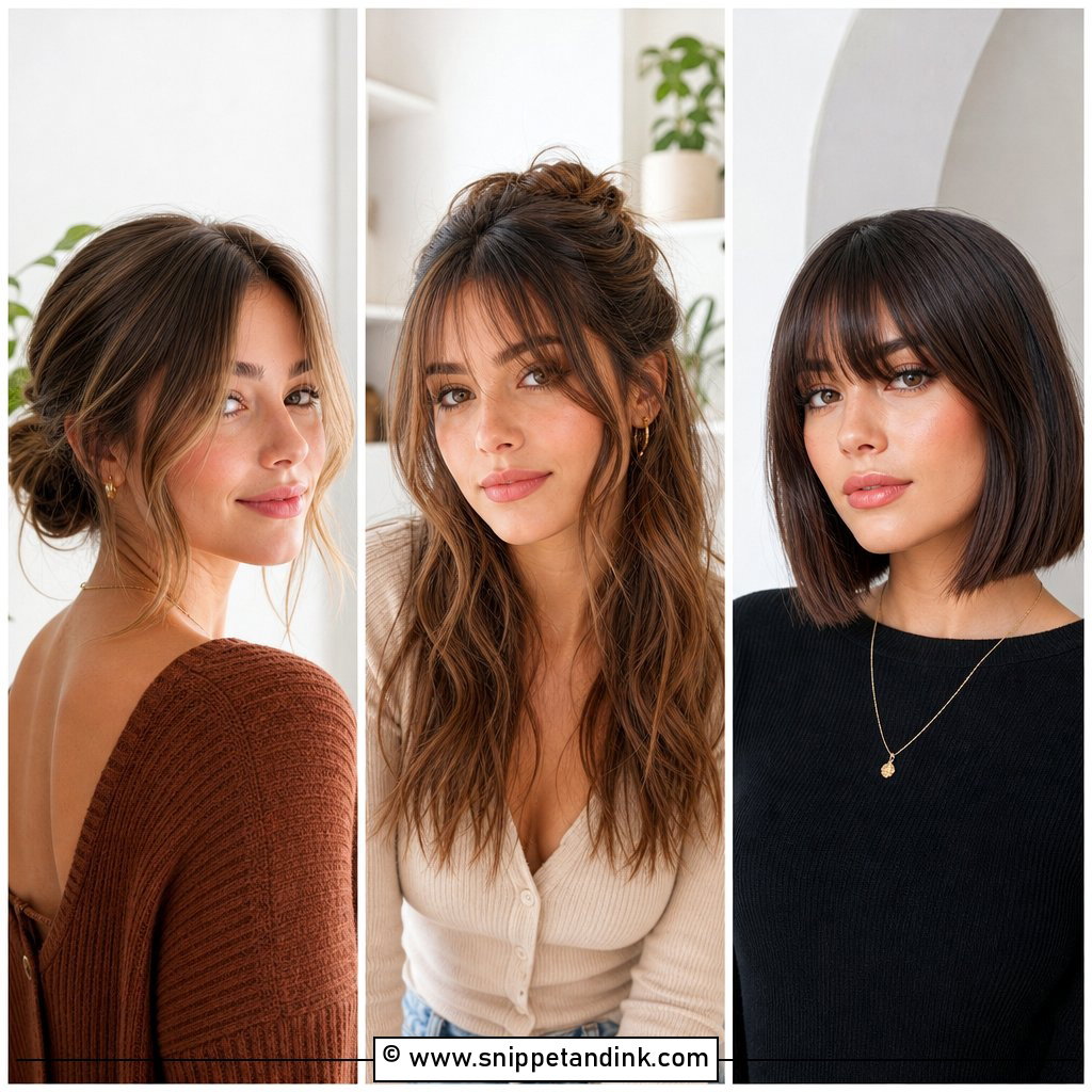 15 Bride Hairstyle with Bangs Ideas for Romantic Brides