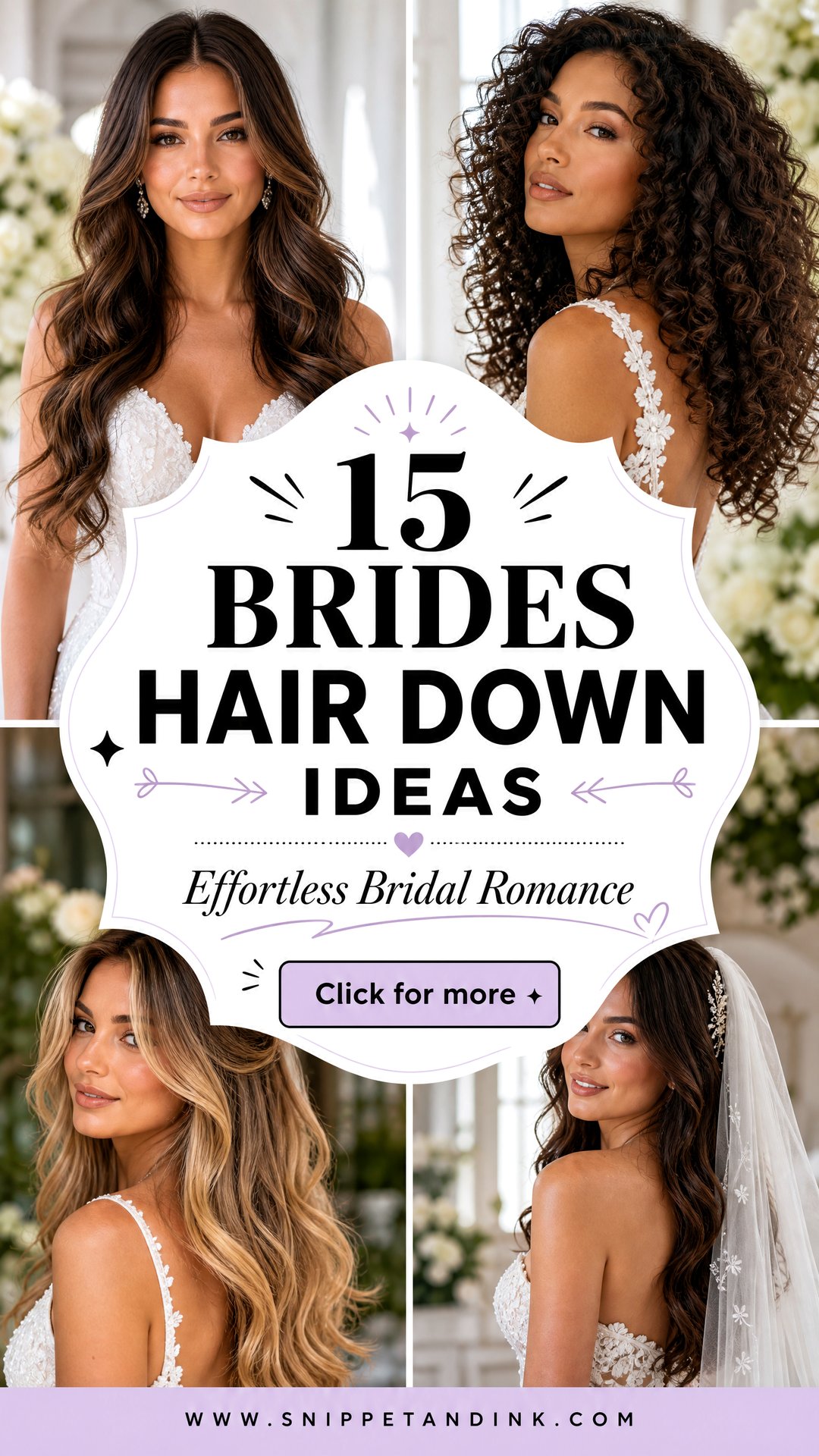 15 Brides Hair Down Ideas for Effortless Bridal Romance - 15 Brides Hair Down Ideas for Effortless Bridal Romance