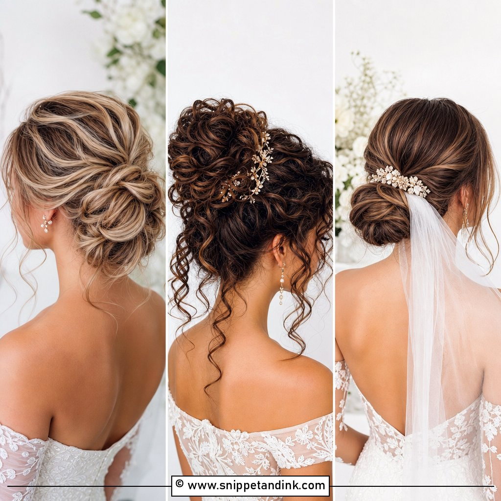 15 Bun Hairdo Wedding Ideas for Timeless Bridal Elegance