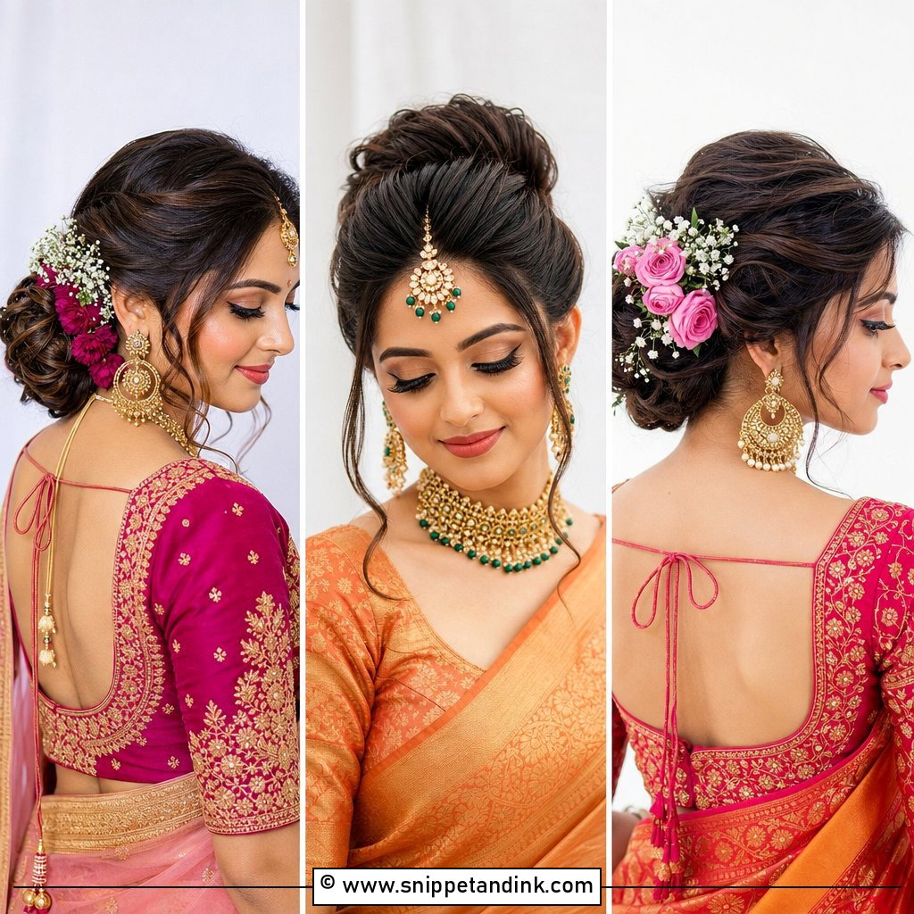 15 Bun for Indian Wedding Ideas for Stunning Bridal Style