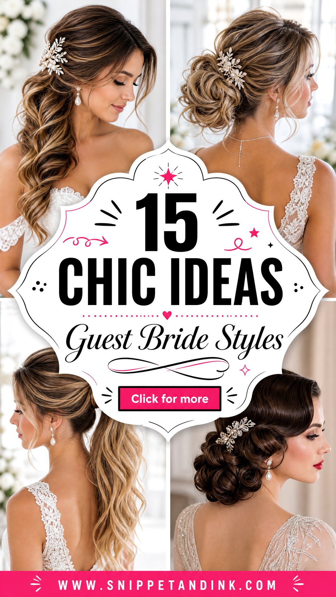 15 Chic Ideas for Hairstyles for Wedding Guests and Brides - 15 Chic Ideas for Hairstyles for Wedding Guests and Brides