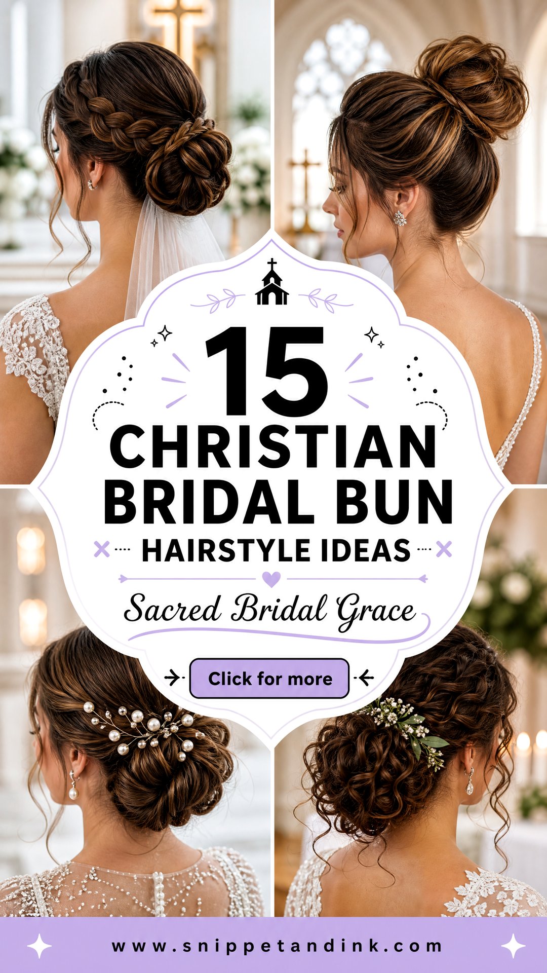 15 Christian Bridal Bun Hairstyle Ideas for Sacred Vows - 15 Christian Bridal Bun Hairstyle Ideas for Sacred Vows