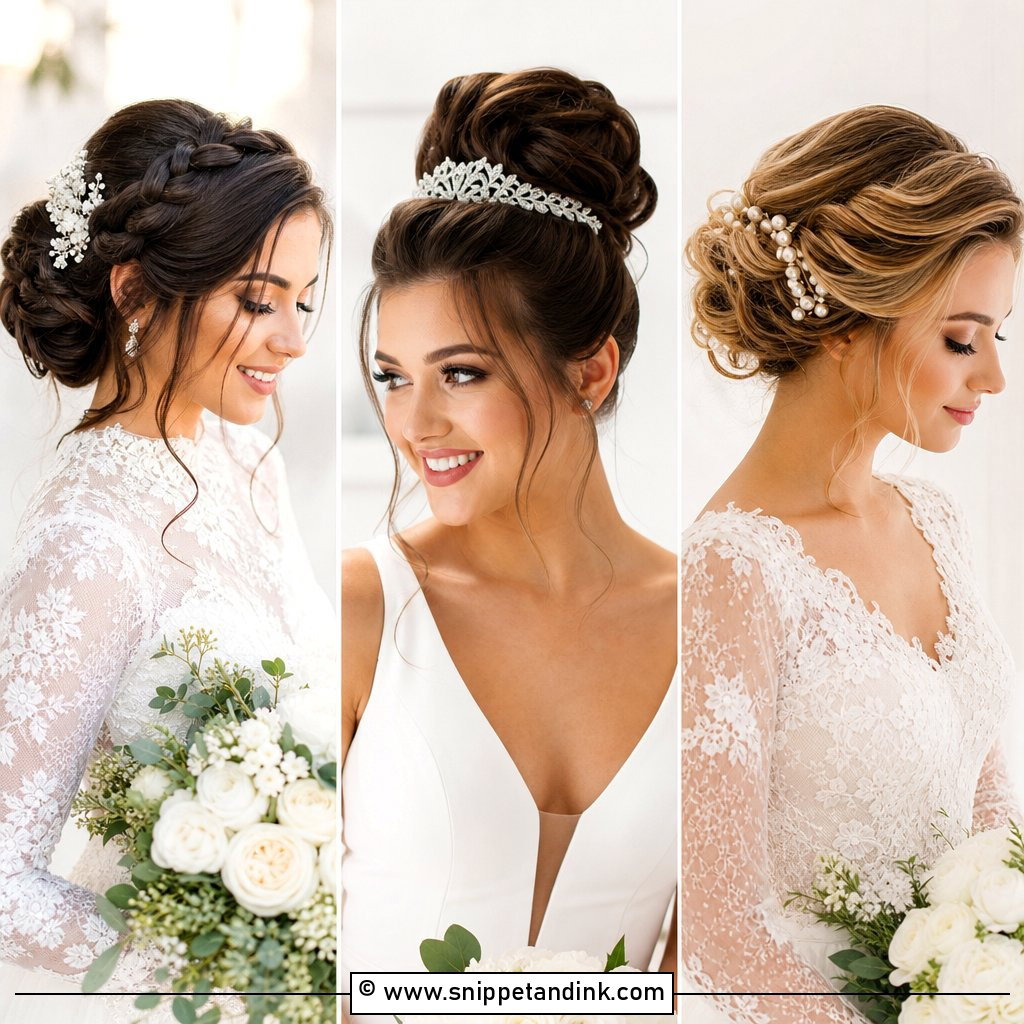 15 Christian Bridal Bun Hairstyle Ideas for Sacred Vows