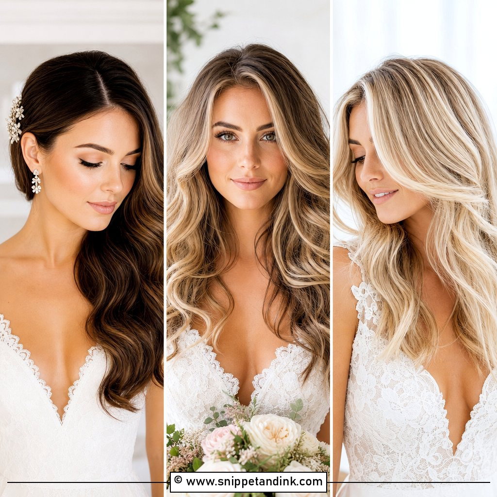 15 Classic Wedding Hair Down Ideas for Romantic Brides