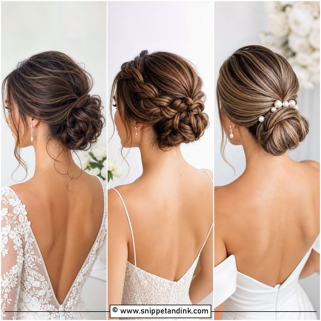 15 Classy Bun Wedding Hairstyles for Elegant Brides