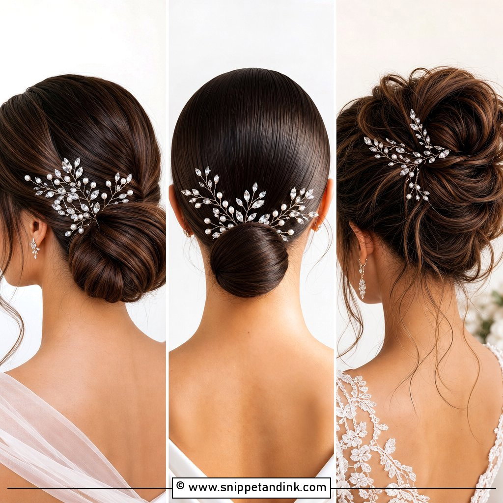 15 Crystal Wedding Hair Pins for Sparkling Bridal Style