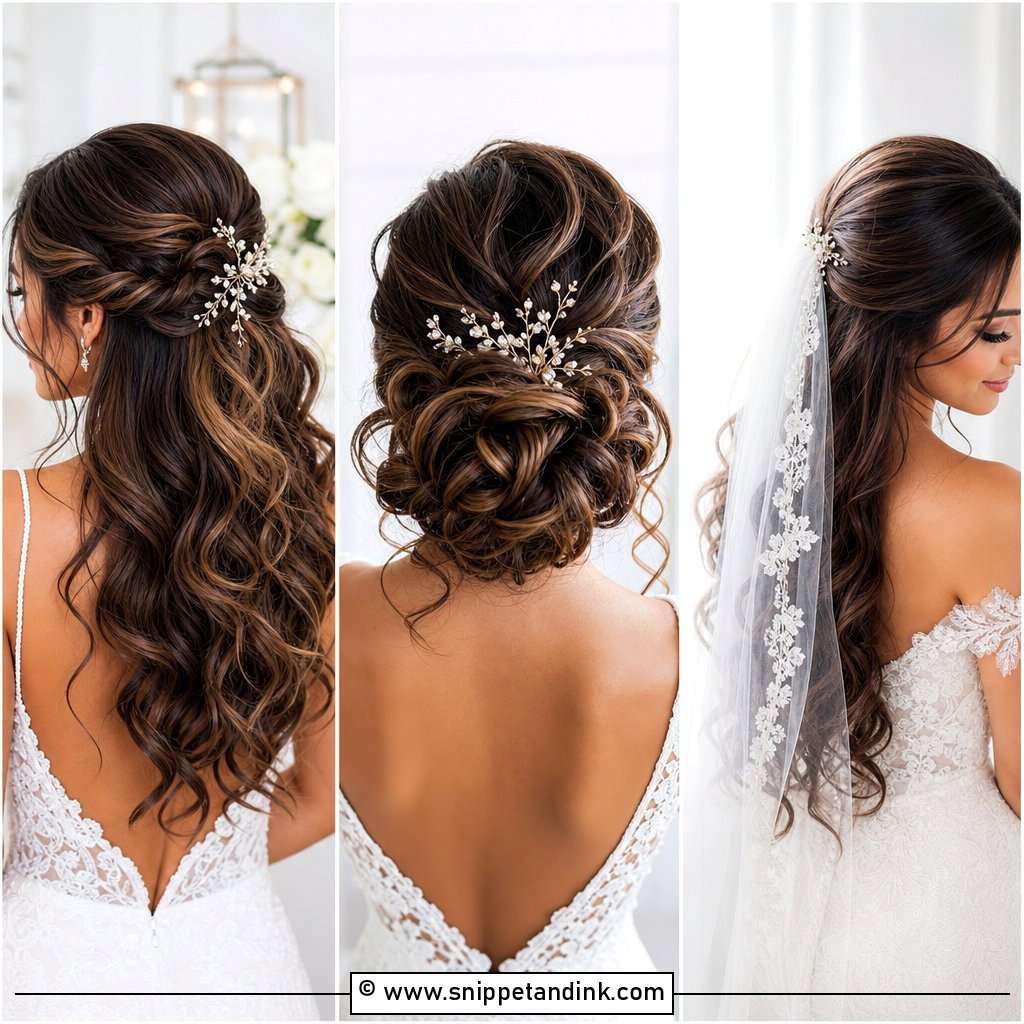 15 Curled Hair Wedding Styles for Romantic Looks