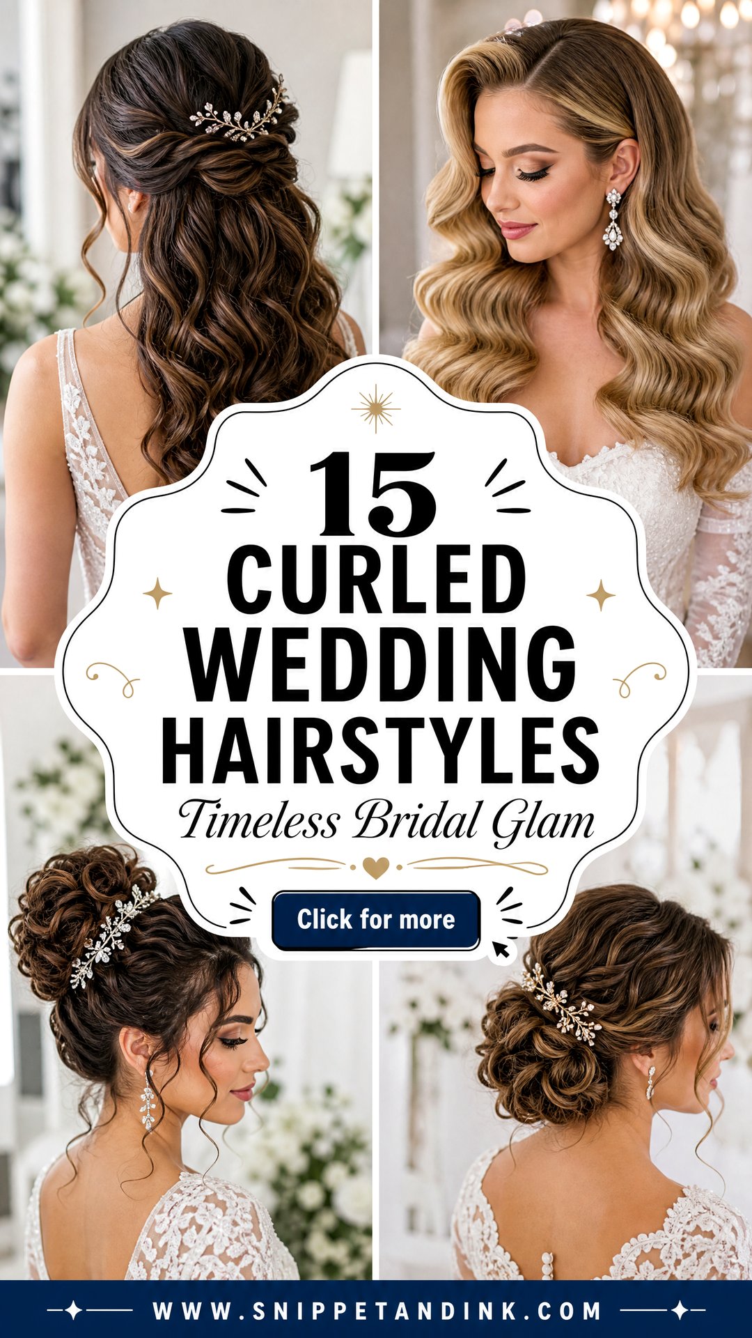 15 Curled Wedding Hairstyles for Timeless Bridal Glam - 15 Curled Wedding Hairstyles for Timeless Bridal Glam