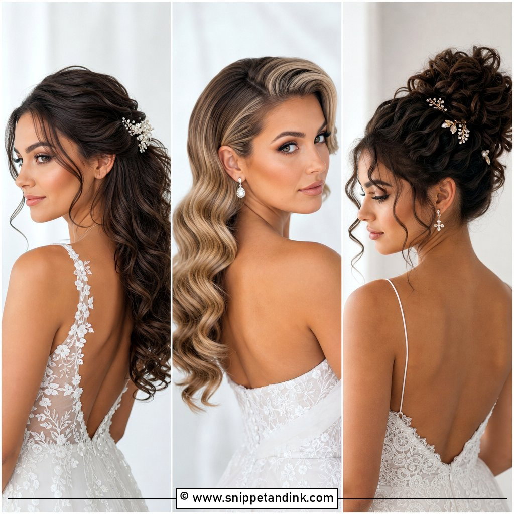 15 Curled Wedding Hairstyles for Timeless Bridal Glam