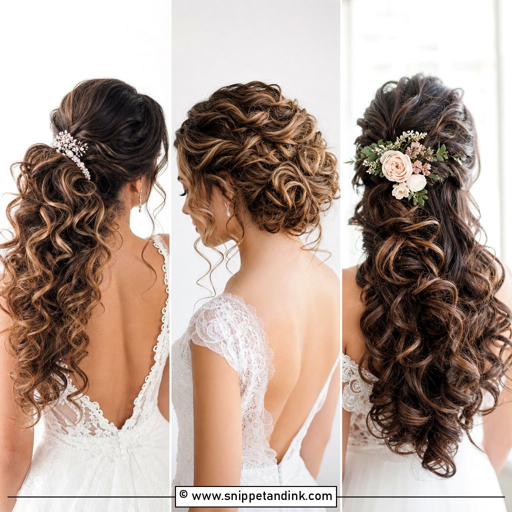 15 Curls Wedding Hairstyle Ideas for Soft Glam