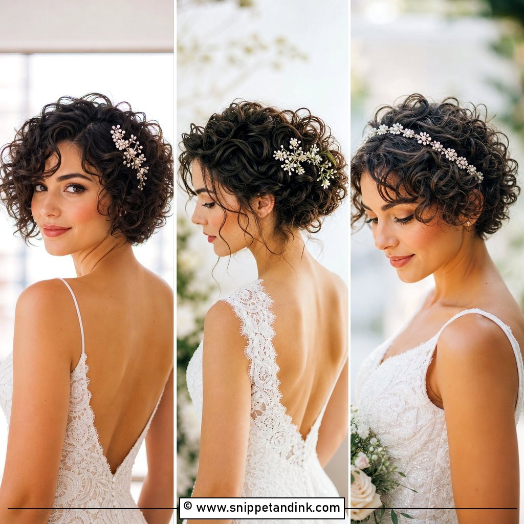 15 Curls for Short Hair Wedding Ideas Brides Love