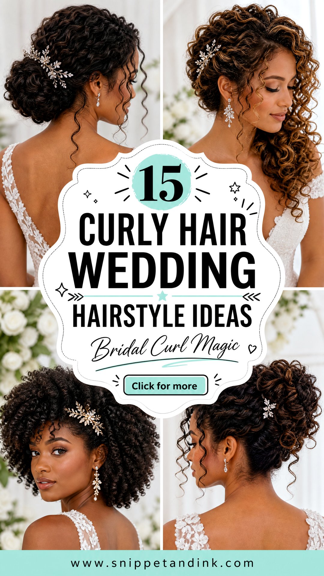 15 Curly Hair Wedding Hairstyle Ideas for Brides - 15 Curly Hair Wedding Hairstyle Ideas for Brides